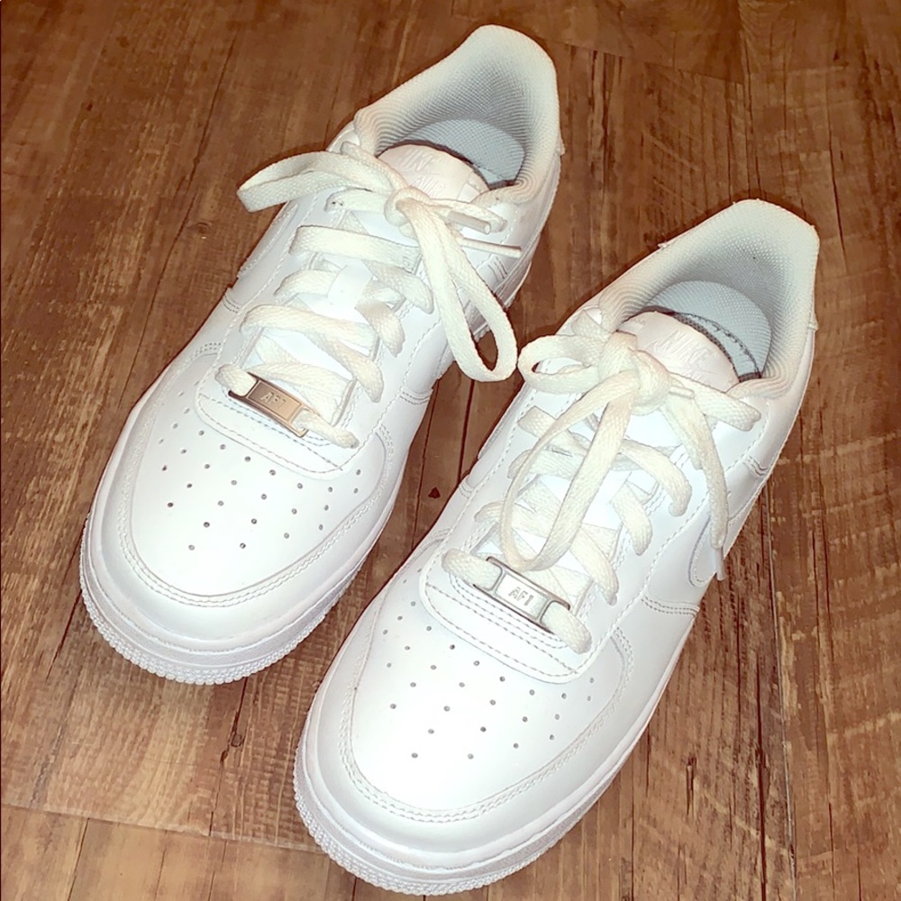 white Air Force 1s